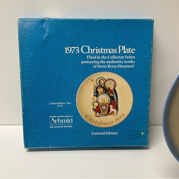 vtg HUMMEL - SCHMID BROTHERS Limited Edition 1973 Christmas Plate - The Nativity - Picture 3 of 6